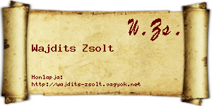 Wajdits Zsolt névjegykártya